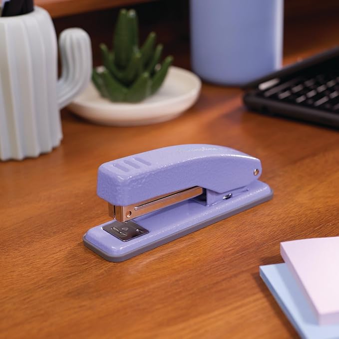 Swingline Stapler, Cub Compact Desktop Stapler, 20 Sheet Capacity, Metal, Periwinkle Purple (S701071)-DeskLoop Office