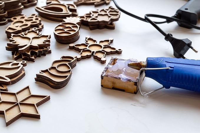 FIXSY Hot Glue Gun Sticks All Purpose, Multi Temp, Full Size 10" Long x .44" Diameter 7/16 11mm, 5LB Box Glue Stick, Approx. 90 Sticks- Compatible with Most Glue Guns-DeskLoop Office