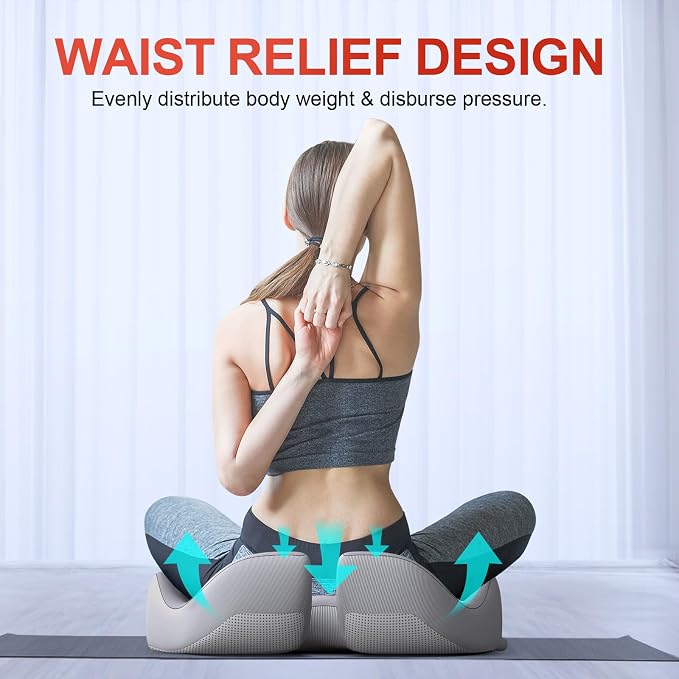 Benazcap X-Large Cooling Memory Foam Seat Cushion, Sciatica Pain Relief | Cool - Image 7