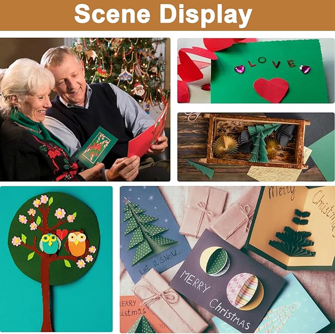 100 Sheets Dark Green Cardstock 8.5 x 11 Crafting Paper, 200gsm/75lb Heavyweight Paper Christmas Green Card Stock for DIY Cards Making, Greeting Cards, Invitations, Party Decorations, Menus-DeskLoop Office