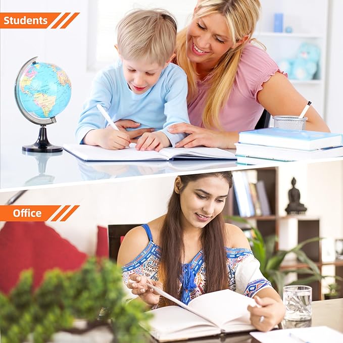 BOSSAND Lined Journal Notebook, A5 Journals for Writing, 200 Pages 100 GSM Thick Classic Ruled Paper, Hardcover, 8.25 inches x 5.75 inches, Navy Blue-DeskLoop Office