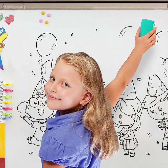 24 pcs Strong Magnetic Whiteboard Eraser - Mini Dry Erase Erasers, Small Chalkboard Cleansers Wiper for Kids Teachers Classroom Must Haves School Supply Home Office, Rectangle-DeskLoop Office