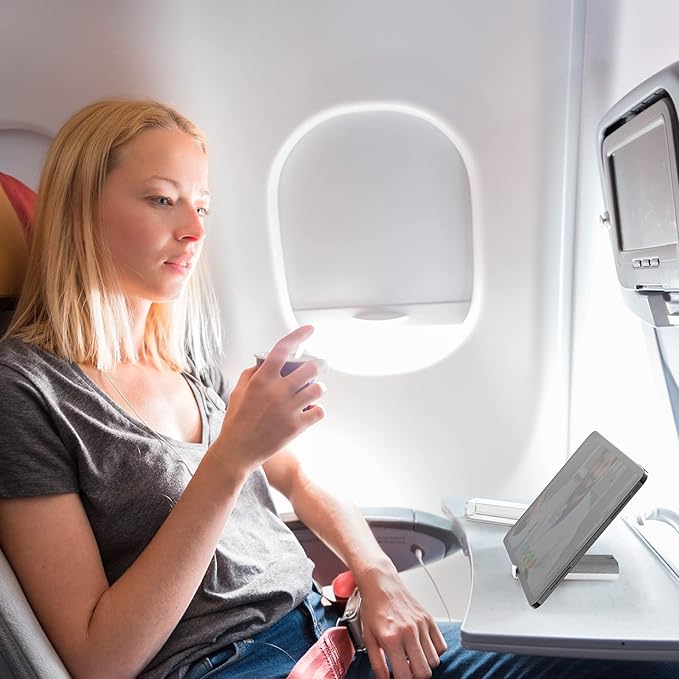 CLICK CLEAN Touchscreen Mist Cleaner, Screen Cleaner, All in One Screen Cleaner Spray with Microfiber and Phone Stand for All Phones, Laptop and Tablet Screens (Grey)-DeskLoop Office