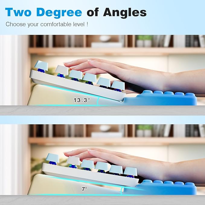 Ospelelf Ergonomic Keyboard Wrist Rest Pad Comfortable Keyboard Stand Riser Holder Pad for Office Gaming-DeskLoop Office