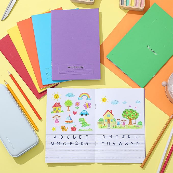 Henoyso 24 Pcs 5.5″ X 8.3″ Primary Composition Notebook K-2 Primary Journal - Image 6