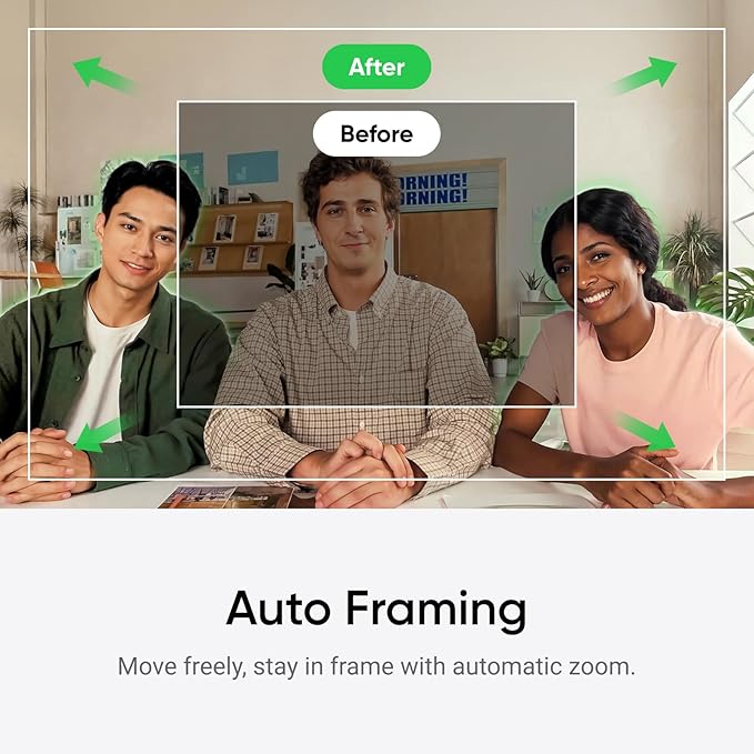 Insta360 Link 2C Tripod Bundle - 4K Webcam for PC/Mac, 1/2" Sensor, Auto Framing, HDR, AI Noise-Canceling Mic, Gesture Control for Streaming, Video Calls, Gaming, Works with Zoom, Teams, Twitch & More-DeskLoop Office