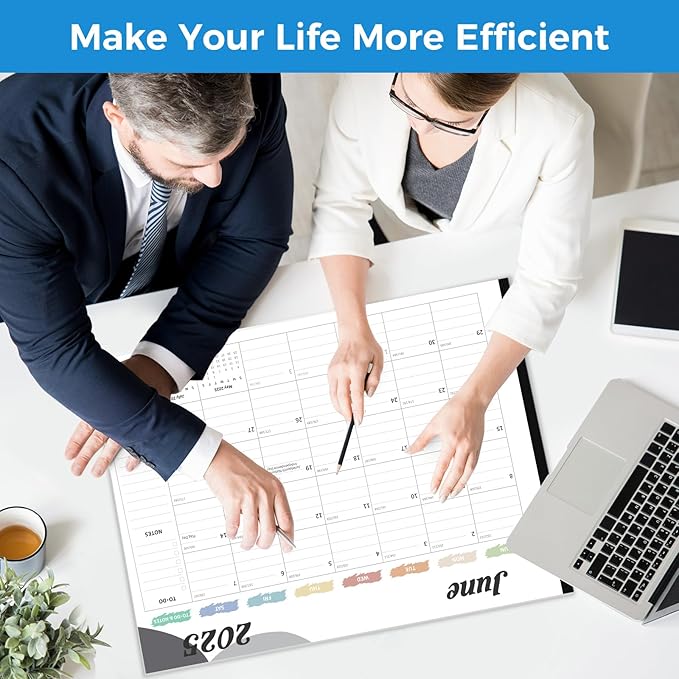 Desk Calendar 2025-2026, Desk Calendar Large 22x17, 18 Months Desk Top Calendar, From July 2025 to December 2026 with To Do & Notes, Holiday & Julian Date for Home, School & Office-DeskLoop Office