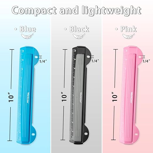 WorkLion 3 Ring Hole Punch for Binder, Portable Puncher, Office Assistant - Image 7