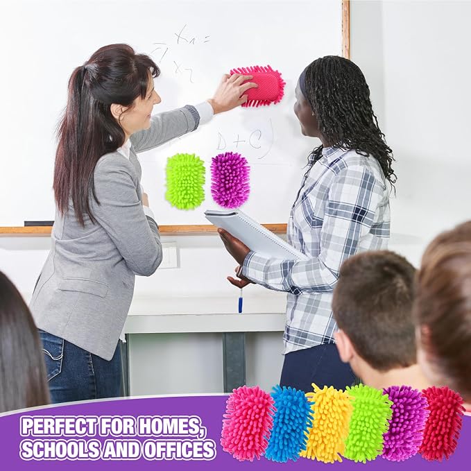 Sherr 24 Pcs Magnetic Microfiber Dry Erase Eraser Whiteboard Erasers Microfiber - Image 6