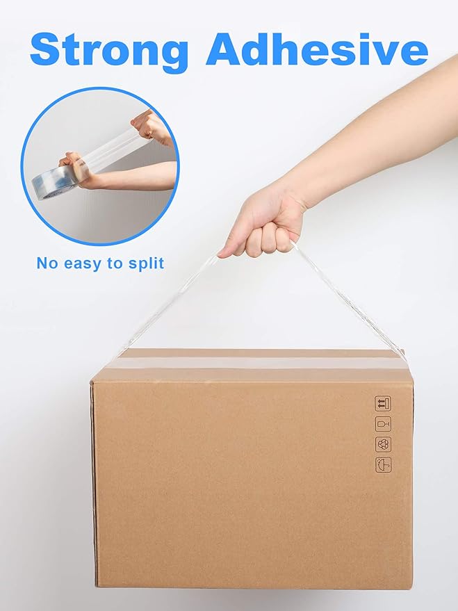 JARLINK Clearer Packing Tape 18 Rolls, Heavy Duty Packaging Tape for Shipping Packaging Moving Sealing, 2.8mil Thicker, 1.88 inches Wide, 60 Yards Per Roll, 1080 Total Yards-DeskLoop Office