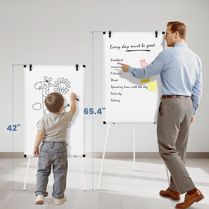 DUMOS 40"x28" Magnetic White Board Easel - Image 7