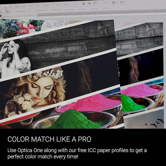 Optica One is a Luxurious 300 gsm Smooth Matte Fine Art Inkjet Paper Offered in size 17"x22”, 25 Sheets; Its Bright White Color is Ideal for Black and White and Color Prints. 100% Archival Certified