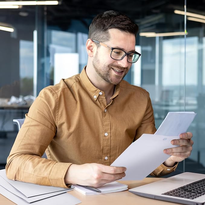 Teling 50 Pcs Manilla Envelopes Clasp Kraft Catalog with Closure for Storing Mailing 28 lb Kraft Envelope Paper for Office Document School Business Home(White,6 * 9)-DeskLoop Office