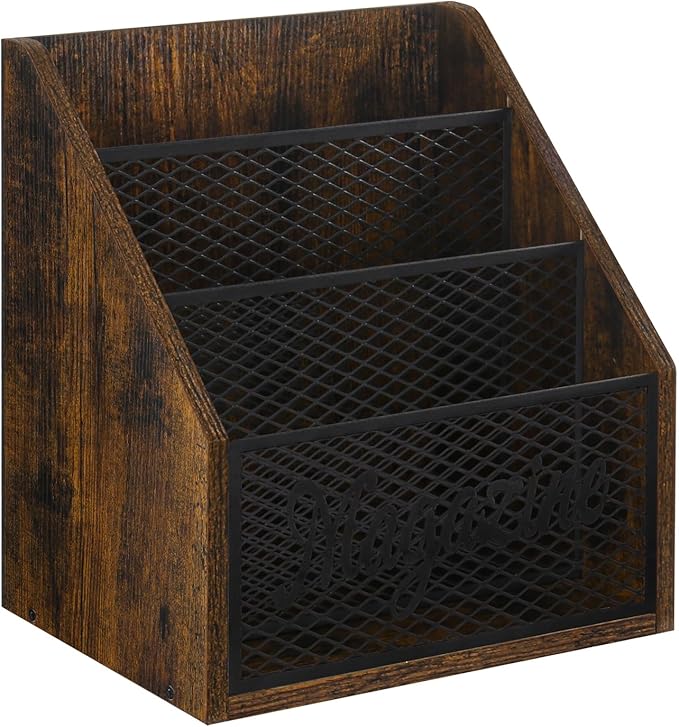 YINMIT Magazine Holder, Stepped 3 Tier Magazine Rack Floor, Magazine Storage Basket, Folder Organizer Bin for Magazines,Books,Newspapers,Tablets-DeskLoop Office