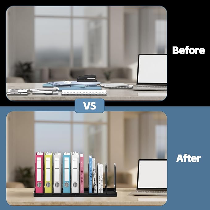SUPEASY File Organizer for Desk, 9-Section Mesh Desk Organizer, Vertical File - Image 7