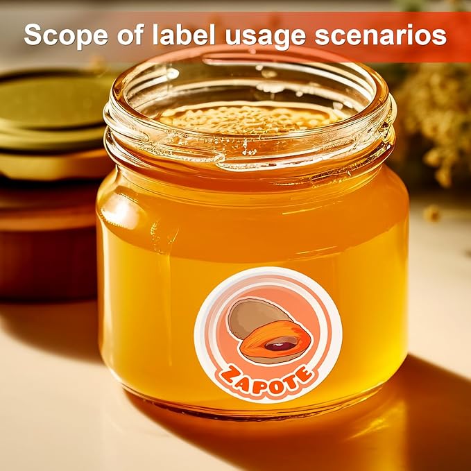 Methdic 2.5" Diameter High Visibility Printable Round Labels,Matte White,360 Customizable Blank Stickers-DeskLoop Office