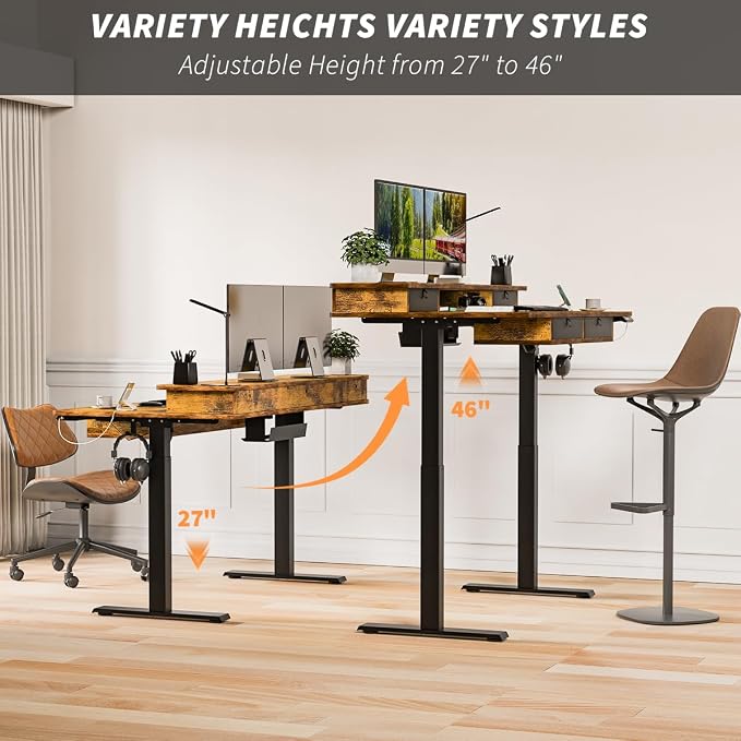 Kingant 63 x 30 Inch Electric Standing Desk - Image 7