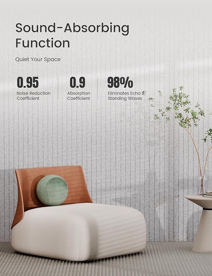 Bumusty Large Cork Board Alternative-47 x35 Felt Bulletin Board Tiles, with 30 Pushpins, 70 Adhesive Tabs, 12-Pack Slat Wall Paneling, Cork Boards for Office Push Pin Board Felt Board-Marble Gray-DeskLoop Office