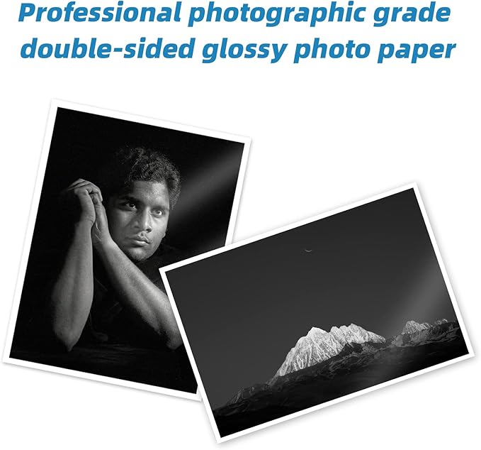 Uinkit 100 Sheets Double Sided Photo Paper 11x17 Glossy 54lb Inkjet 200gsm Obituary Bulletin Gallery Show Obituaries A3 size 11 x 17 inch for Inkjet Printer Printing-DeskLoop Office