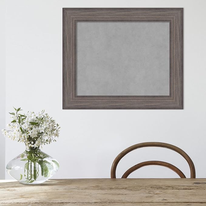 Amanti Art Grey Framed Magnetic Board 21x25 Small Vision Board - Image 6