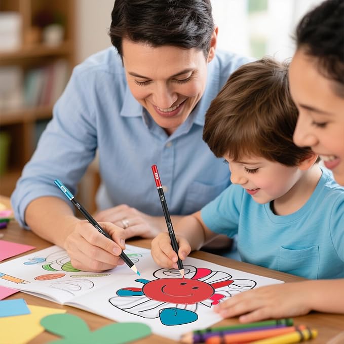 Soucolor 72-Color Colored Pencils for Adult Coloring Books, Back to School Supplies, Soft Core, Artist Drawing Sketching Pencils Set, Art Supplies Kit Gifts for Kids Teens Beginners Blending Shading-DeskLoop Office