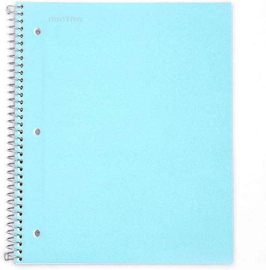 Mintra Office Durable Spiral Notebooks, 1 Subject, (Teal, 4x4 Graph 1pk), 100 Sheets, Poly Pocket, Moisture Resistant Cover, School, Office, Business, Professional-DeskLoop Office