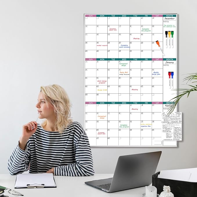 ARCOBIS 3-Month Dry Erase Calendar - Image 8