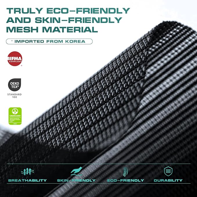 COLAMY Ergonomic Mesh Office Chair,High Back Computer Executive Desk Chair,Lumbar Support with Adjustable Headrest and 4D Arms, Slide Seat, Tilt Lock-Black-DeskLoop Office