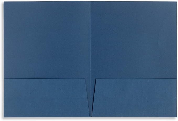 Blue Summit Supplies Tax Return Folders, Letter Size, Dark Blue, 25 Pack-DeskLoop Office