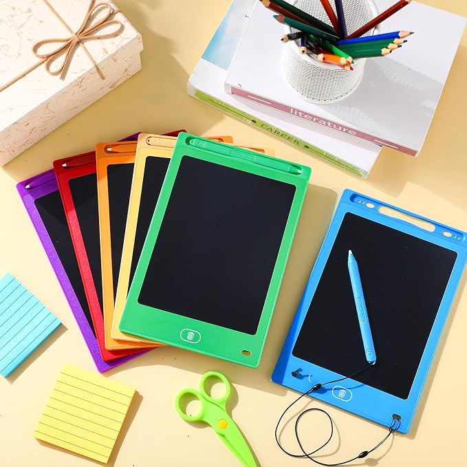 Zhehao 24 Pieces LCD Writing Tablet Doodle Board 8.5 Inch Colorful Reusable - Image 6