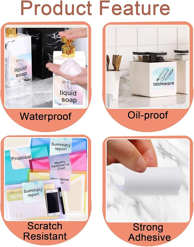 2''×2'' Square Thermal Sticker Labels, Self-Adhesive 2 Inch Direct Thermal Labels, Multi-Purpose Sticker Label for DIY Logo Design,Name Tag,QR Code, 500 PCS/1 Roll, Green-DeskLoop Office