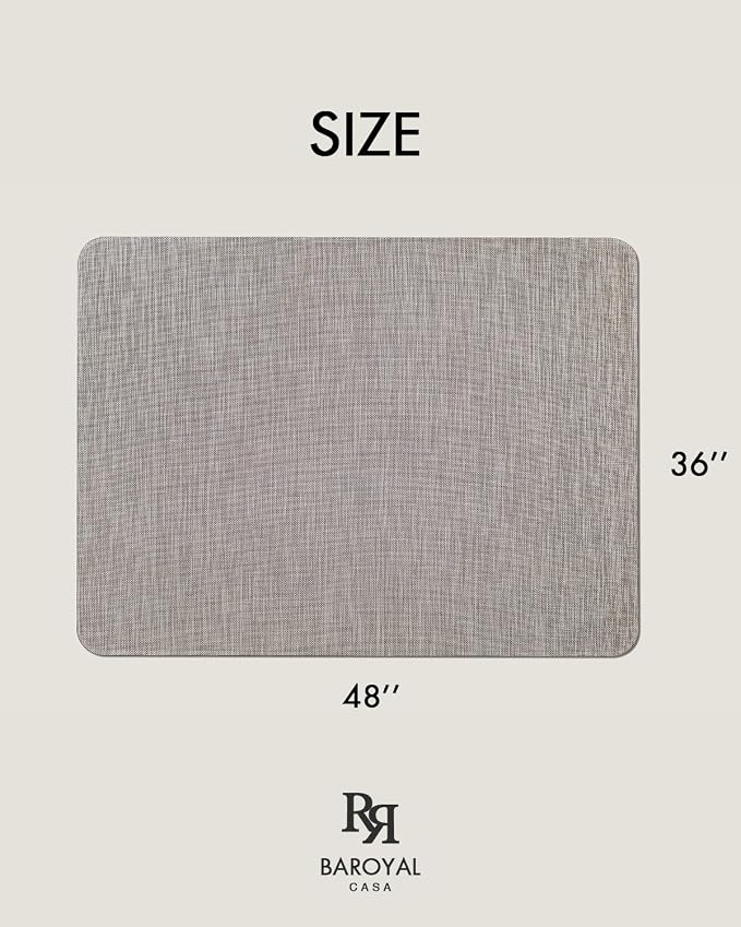 Baroyal Office Chair Mat for Hardwood Floor Under Desk Computer Rolling Chair - Image 6