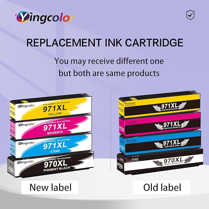 971XL 970XL Ink Cartridges Replacement for HP Ink Cartridges 970 971 Compatible with HP X576dw X476dw X476dn X551dw X451dn X451dw Printer-(970xl 971xl Ink bk c m y) 4 Packs-DeskLoop Office
