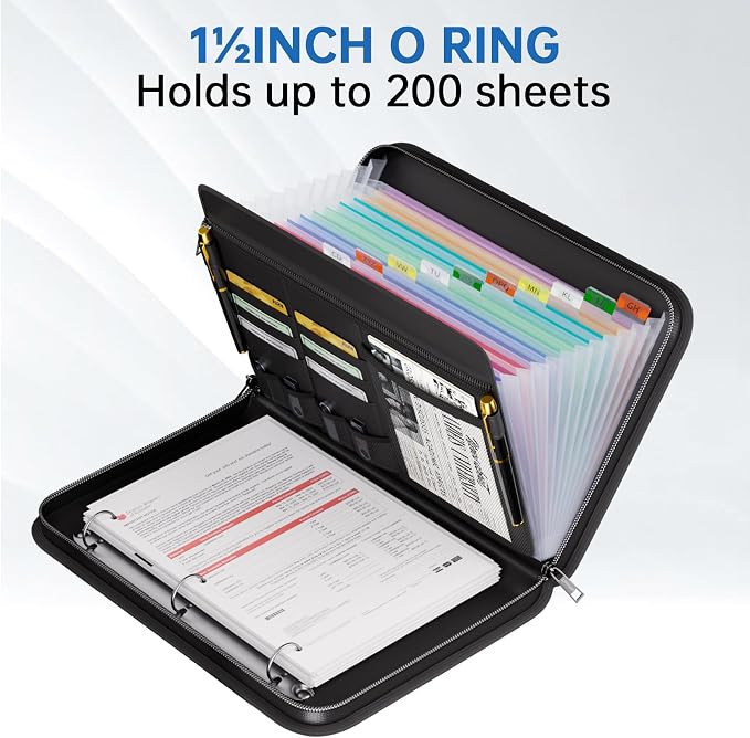 Tamfile Fireproof Accordion File Organizer - Image 9