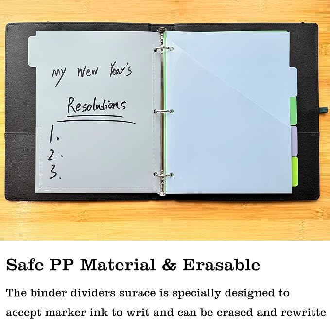Pocket Plastic Dividers, 5 Tab Set, Letter Size, Morandi Color - Image 7
