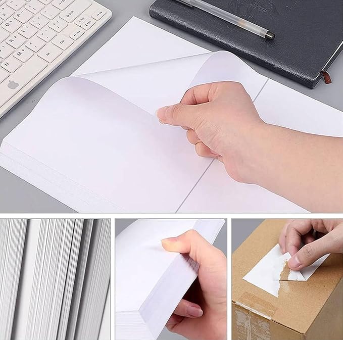 Shipping Label 2 per Sheet /8.5 "x 5.5" Mailing Labels for Laser and Inkjet Printers, Half Page Self Adhesive Sticker Labels for Packages (500 Sheets, 1000 Labels)-DeskLoop Office