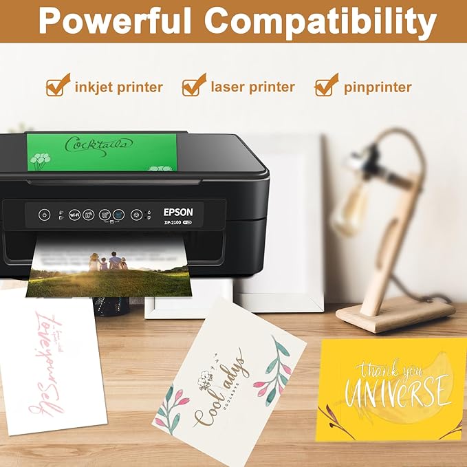 120 Sheets Cream Shimmer Cardstock 8.5 x 11 Off White Paper, 250gsm/92lb Premium Glossy Paper Card Stock for DIY Cards Making, Wedding Invitations, Anniversaries, Business Cards, Menus-DeskLoop Office