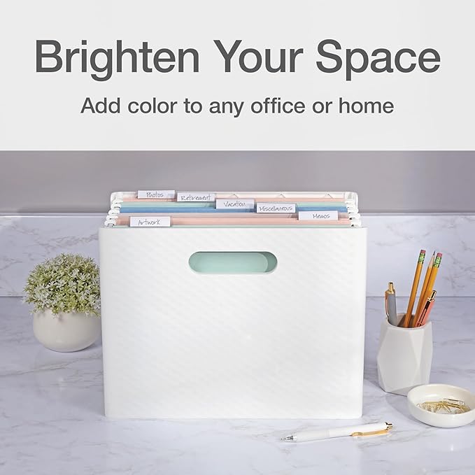 Pendaflex Hanging File Folders, Letter Size, Assorted Colors for Home, Office Filing Cabinet, 1/5-Cut Adjustable Tabs, 25 Per Box (81698)-DeskLoop Office