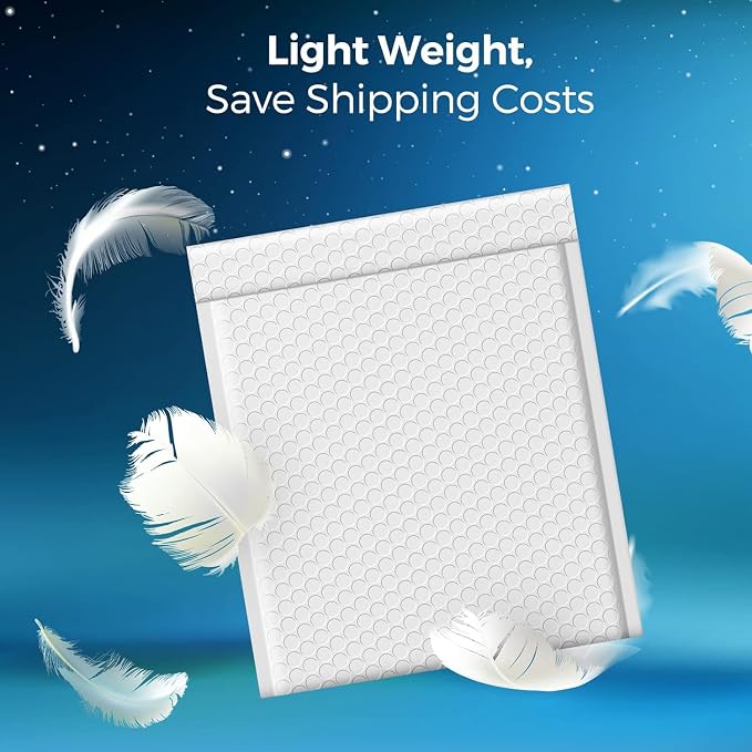 Fuxury White Bubble Mailers 8.5x12 Bubble Envelopes 250 Pack Self Seal | Usable - Image 7