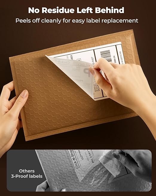 MUNBYN 4"x6" Direct Thermal Shipping Labels, Durable Waterproof, Oil-Proof, Scratch-Proof, Alcohol-Resistant, Tear-Resistant Label Paper for Thermal Printers, Packages, and Logistics, 380 Sheets/Roll-DeskLoop Office