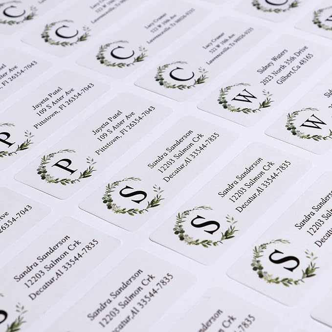 Custom Address Labels - Personalized Labels, Return with Strong Adhesion, Can Be Used for Cardboard, Paper, Plastic, Glass, Metal (2.6x1 Inch, Set of 100), Multicolor-DeskLoop Office