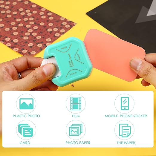 LOONENG 3 Way Round Corner Punch, 4mm, 7mm, 10mm 3 in 1 Corner Cutter for Paper Crafts, Laminator, Cardstock, DIY Projects, Photocards, Card Making and Scrapbooking-DeskLoop Office