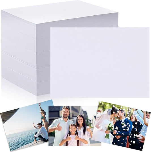 Fainne 600 Sheets Photo Paper 8.5 x 11 in Glossy Double Sided 54lbs 9.5mil 200gsm Photo Paper Glossy Card Stock for Inkjet Printing Printer Making Pictures Calendar Greeting Card Printing-DeskLoop Office