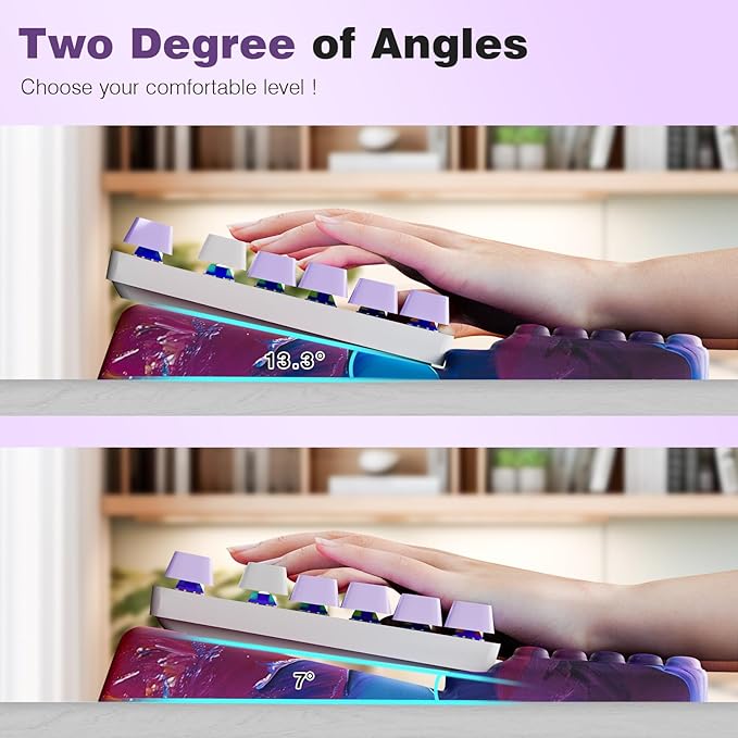 Ospelelf Keyboard Wrist Rest Comfortable Ergonomic Keyboard Stand Riser Holder Pad for Office Home-DeskLoop Office