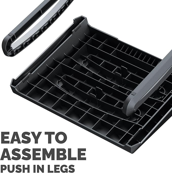 Fellowes Breyta Ergonomic Adjustable Foot Rest Black-DeskLoop Office