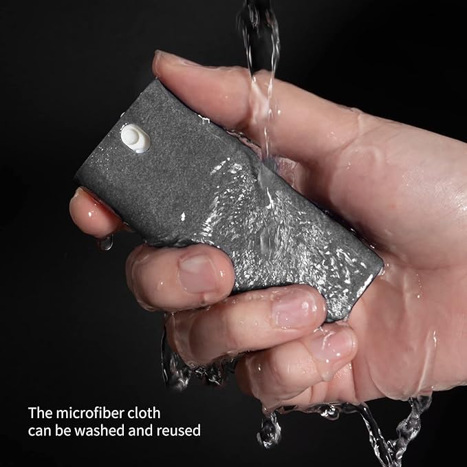 CLICK CLEAN Touchscreen Mist Cleaner, Screen Cleaner, All in One Screen Cleaner Spray with Microfiber and Phone Stand for All Phones, Laptop and Tablet Screens (Grey)-DeskLoop Office