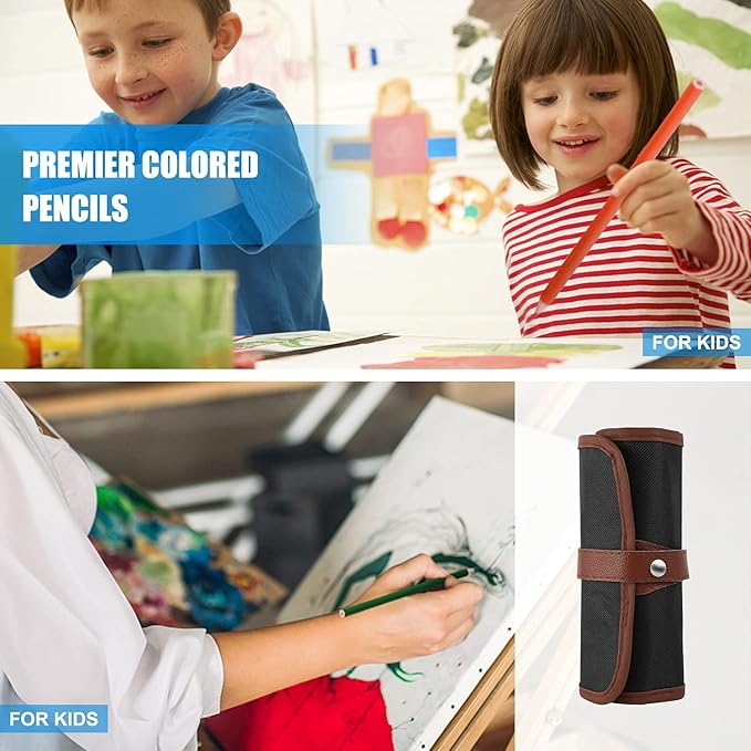 Sketch & Drawing Art Pencil Kit 52 Piece Set, 24 Color Pencil for Coloring Books, Pencil of Graphite & charcoal, 3-color Sketchbook, coloring book Etc, Art Supply Ideal for Adult Student Beginner Teen-DeskLoop Office