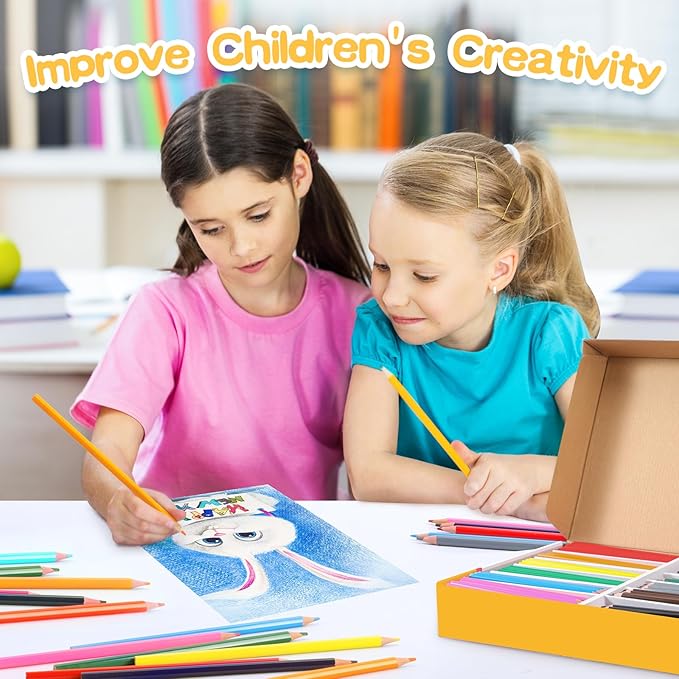 408 Packs Colored Pencils Bulk Classroom, Colored Pencils for Kids 12 Assorted Colors, Coloring Pencil Set Plus 40 Sharpeners, Pre-sharpened Color Pencil, Back to School Supplies Bulk for Teachers-DeskLoop Office