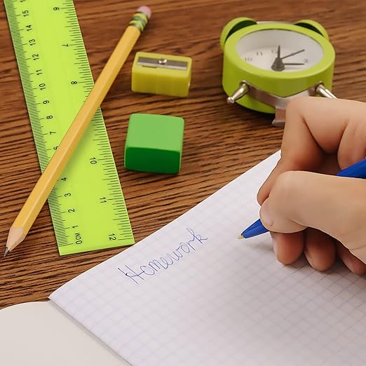 64 Pack Rulers Bulk for Classroom 12 inch, Plastic Clear Rulers for Office Back to School Supplies with Inches and Centimeters-DeskLoop Office