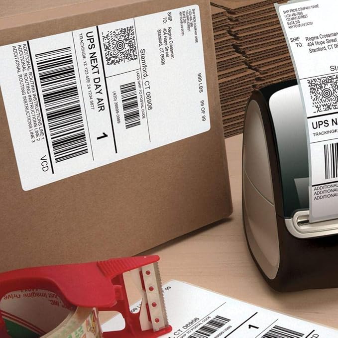 12 Rolls 4XL Labels 4" x 6" Address Shipping Labels 1744907 Compatible for 4XL LabelWriter, 220 Labels/Roll-DeskLoop Office